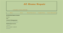 Desktop Screenshot of jzhomerepair.com